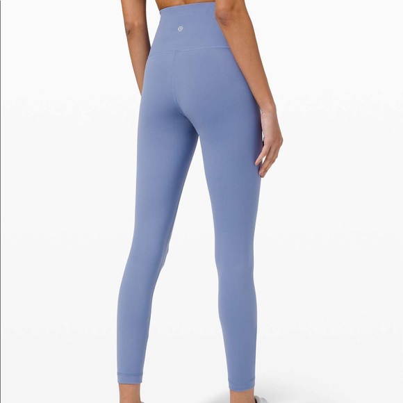 Like New Lululemon Wunder Train Leggings Size 4 in Water Drop with 25” Inseam - Picture 2 of 4